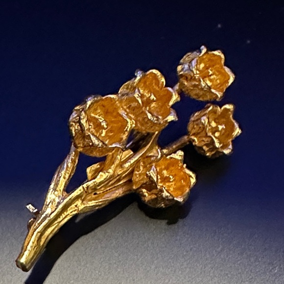 VTG Sterling 925 Flora Danica brooch Denmark - Picture 8 of 13